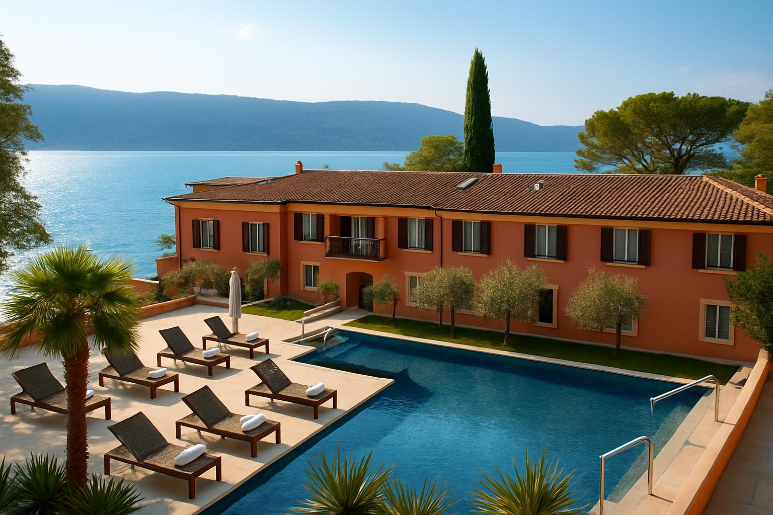 بوتيك هوتل مع مسبح على بحيرة غاردا